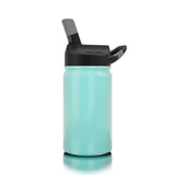 12 oz lil SIC Seafoam Blue Stainless Steel Kids Water Bottle - Pep & Punch