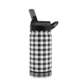 12oz lil SIC Plaid Stainless Steel Water Bottle - Pep & Punch