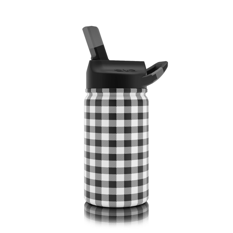 12oz lil SIC Plaid Stainless Steel Water Bottle - Pep & Punch