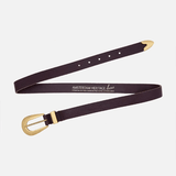 Adrie Skinny Leather Belt - Pep & Punch