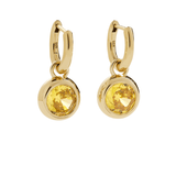 BaubleBar | 18K Gold Birthstone Drop Earrings - Pep & Punch
