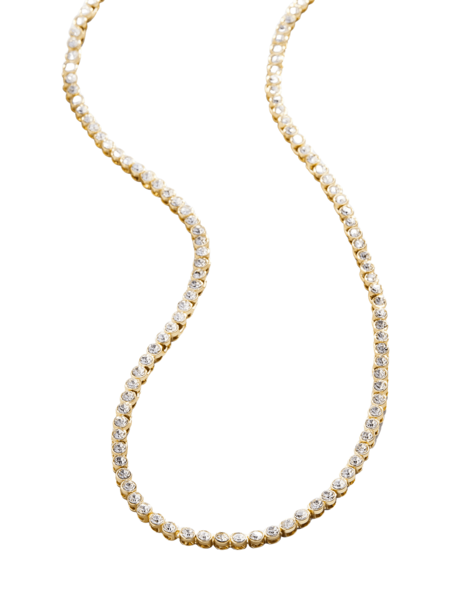 BaubleBar | Amalie Bezel Tennis Necklace - Pep & Punch