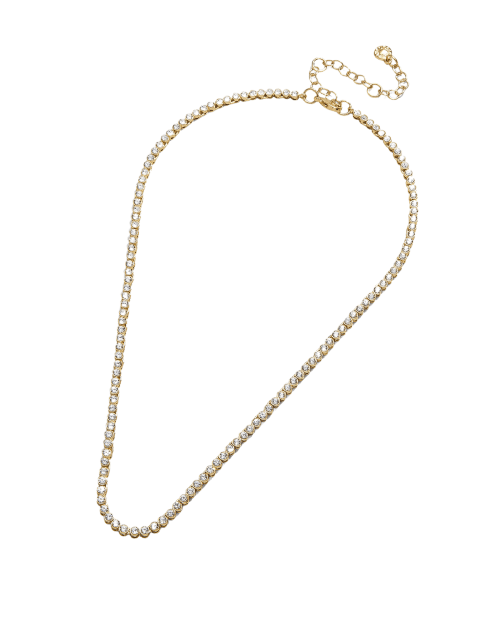 BaubleBar | Amalie Bezel Tennis Necklace - Pep & Punch