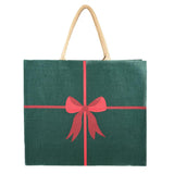 Christmas Bow Juco Carryall Tote