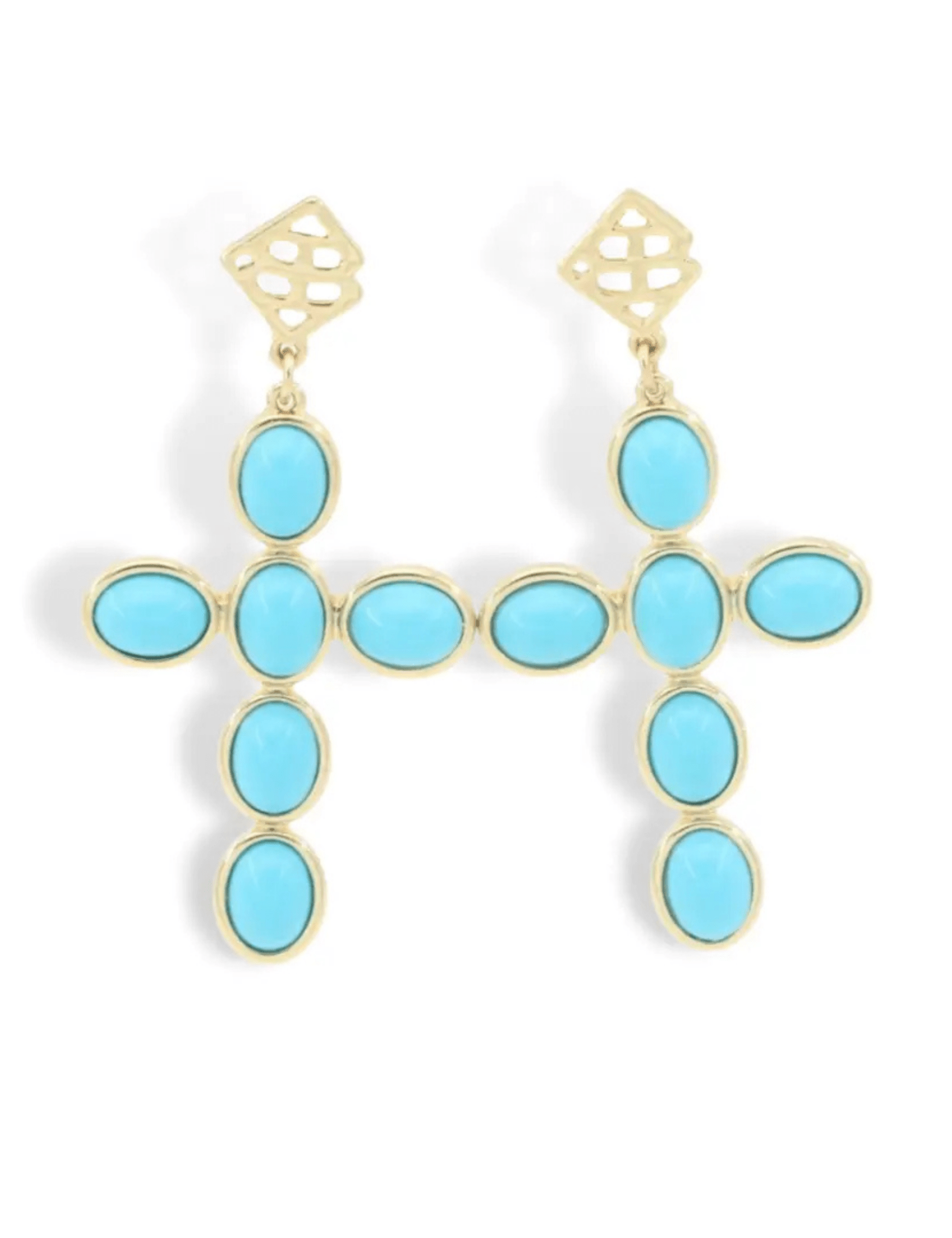Brianna Cannon | Cabochon Cross Earrings - Pep & Punch