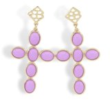 Brianna Cannon | Cabochon Cross Earrings - Pep & Punch