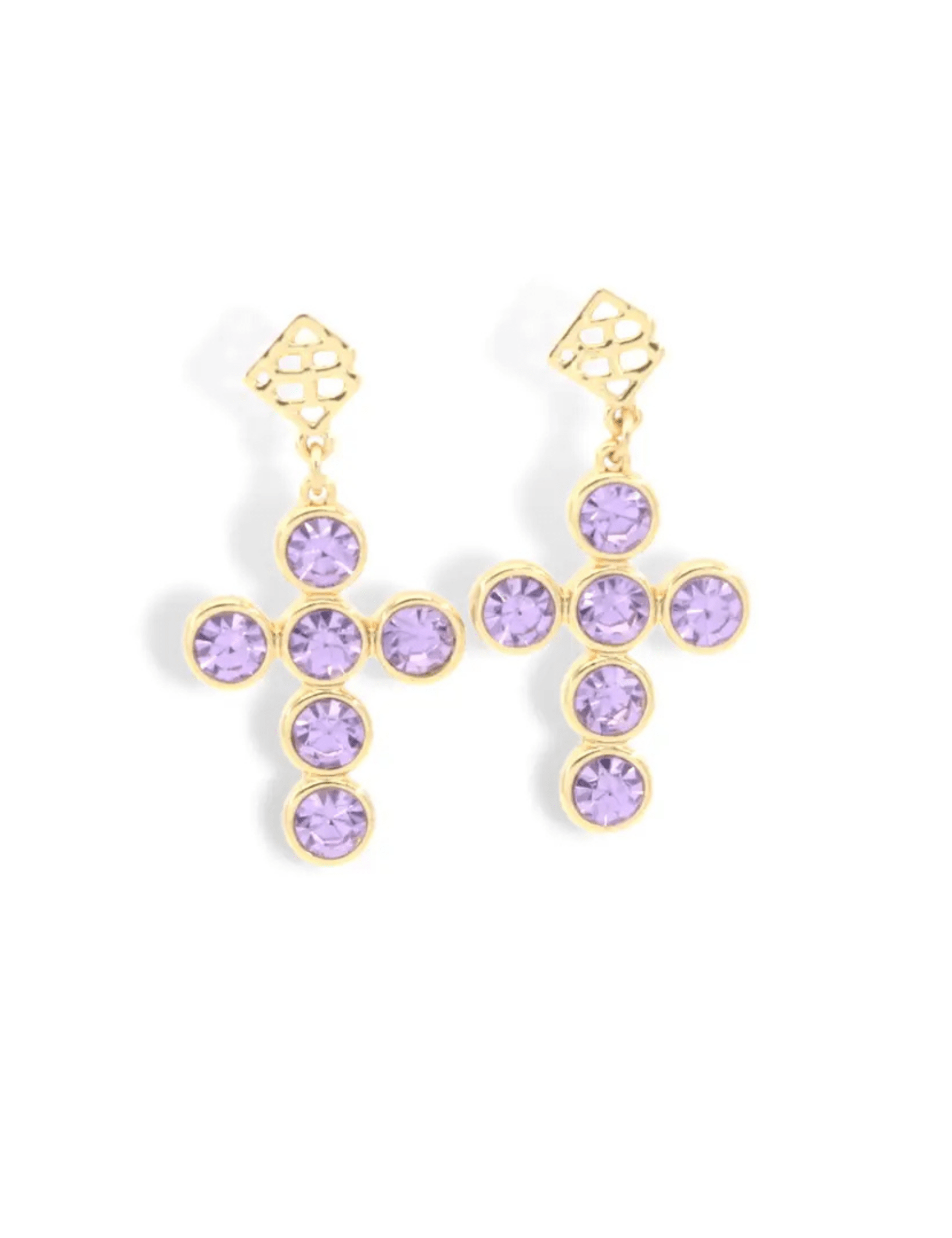 Brianna Cannon | Crystal Cross Earrings - Pep & Punch