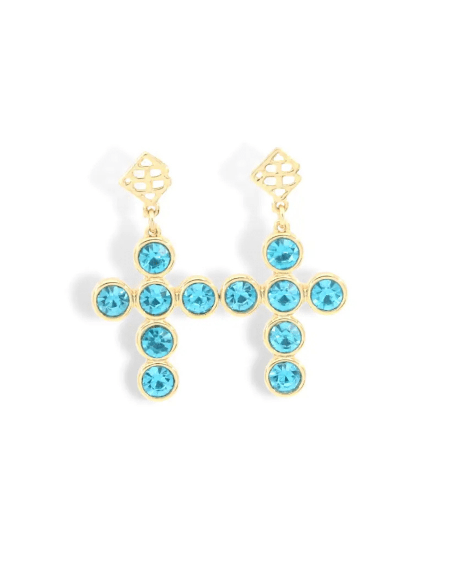 Brianna Cannon | Crystal Cross Earrings - Pep & Punch