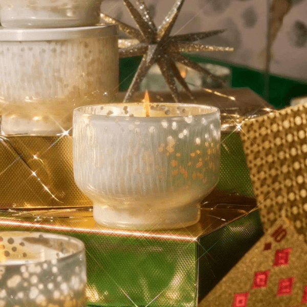 Capri Blue | Tinsel & Spice 10 oz, Mercury Inverted Candle - Pep & Punch