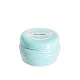 Capri Blue | Volcano 3 oz, Aqua Printed Mini Tin Candle - Pep & Punch