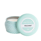 Capri Blue | Volcano 3 oz, Aqua Printed Mini Tin Candle - Pep & Punch