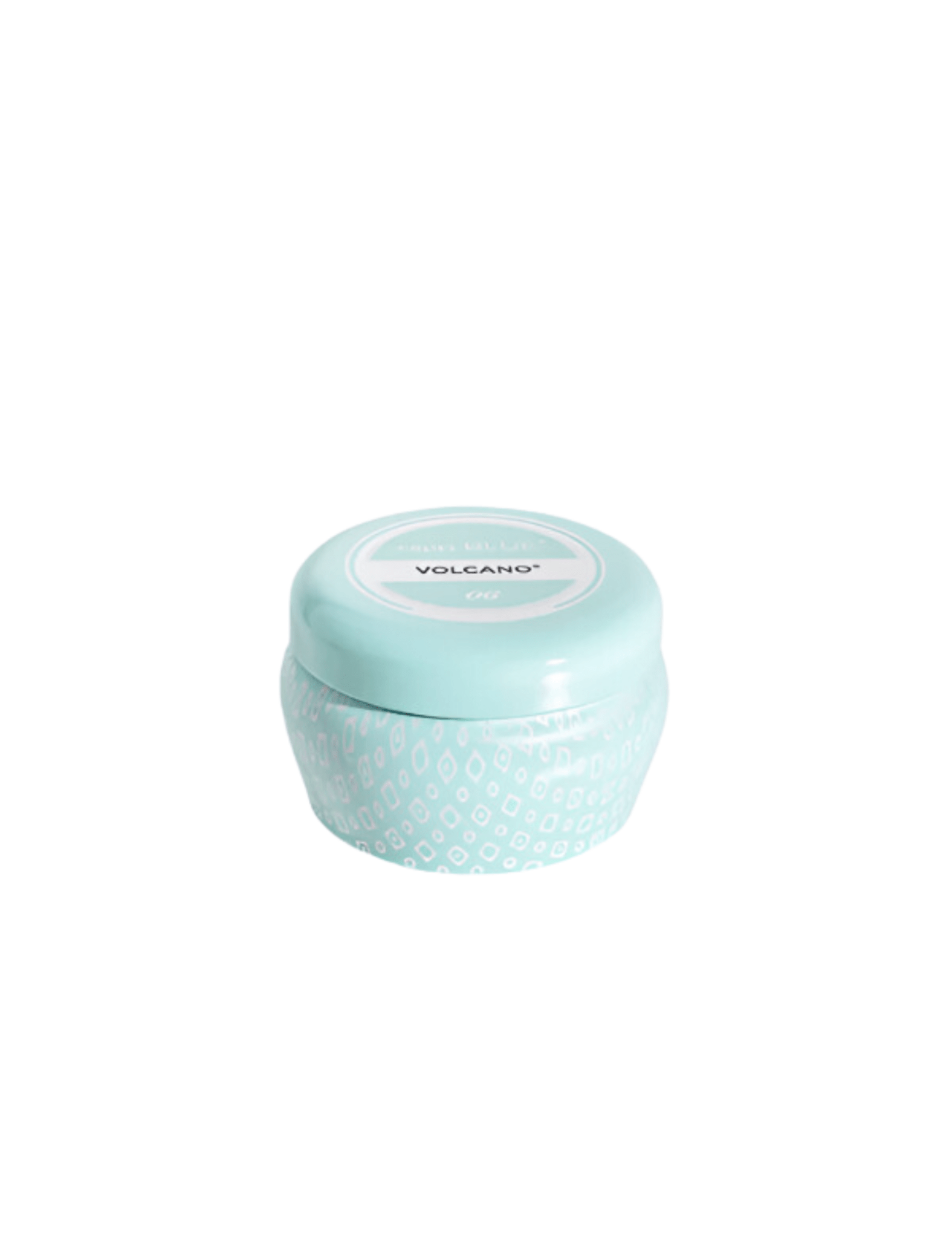 Capri Blue | Volcano 3 oz, Aqua Printed Travel Mini Tin Candle - Pep & Punch