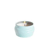 Capri Blue | Volcano 3 oz, Aqua Printed Travel Mini Tin Candle - Pep & Punch