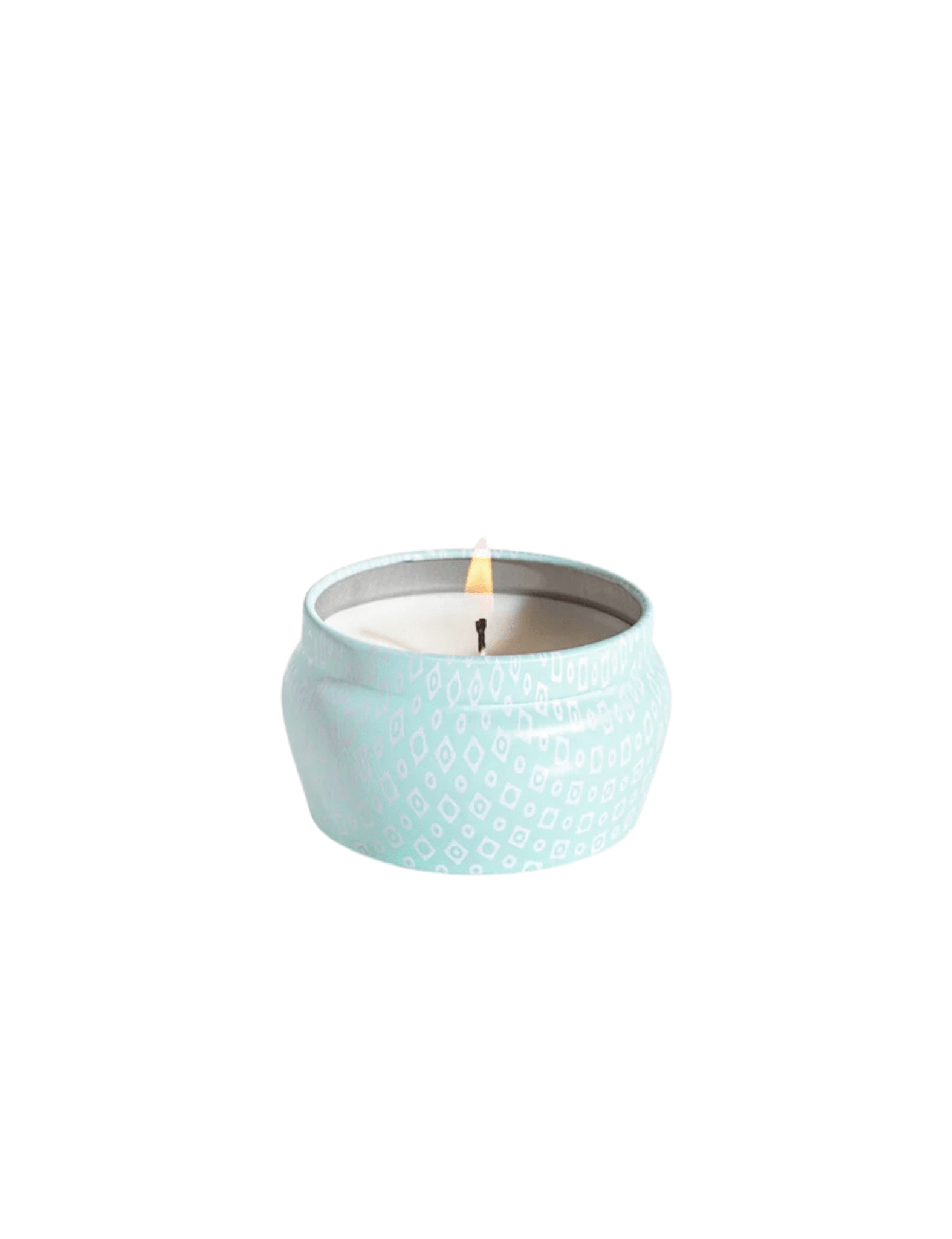Capri Blue | Volcano 3 oz, Aqua Printed Travel Mini Tin Candle - Pep & Punch