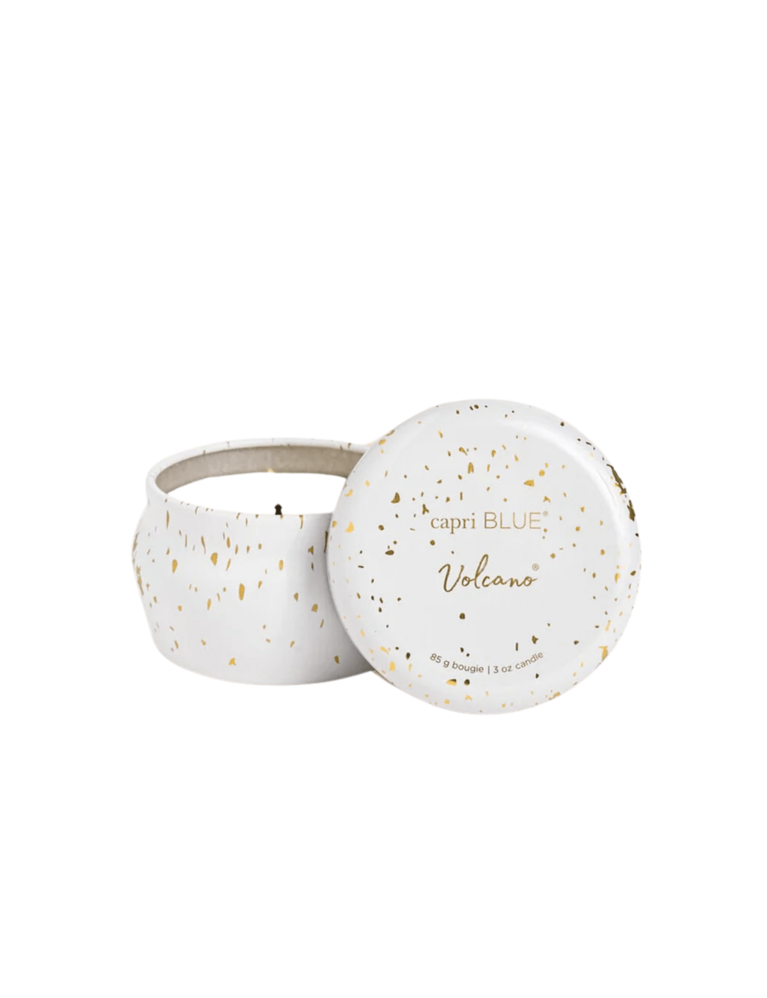 Capri Blue | Volcano 3 oz, Glimmer Travel Mini Tin Candle - Pep & Punch