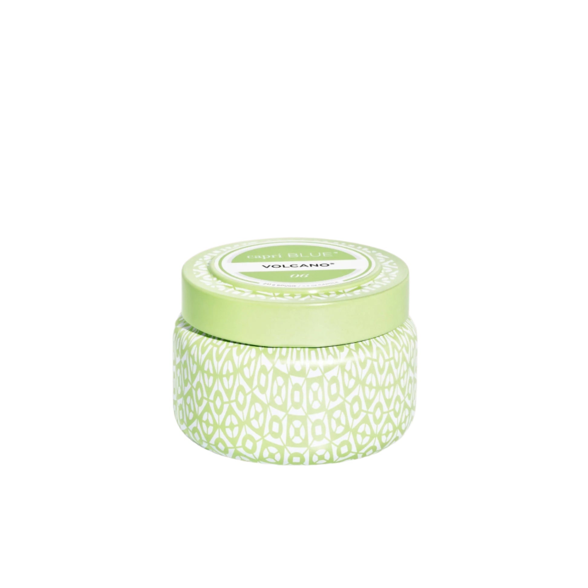 Capri Blue | Volcano 8.5 oz, Ice Matcha Printed Travel Tin Candle - Pep & Punch
