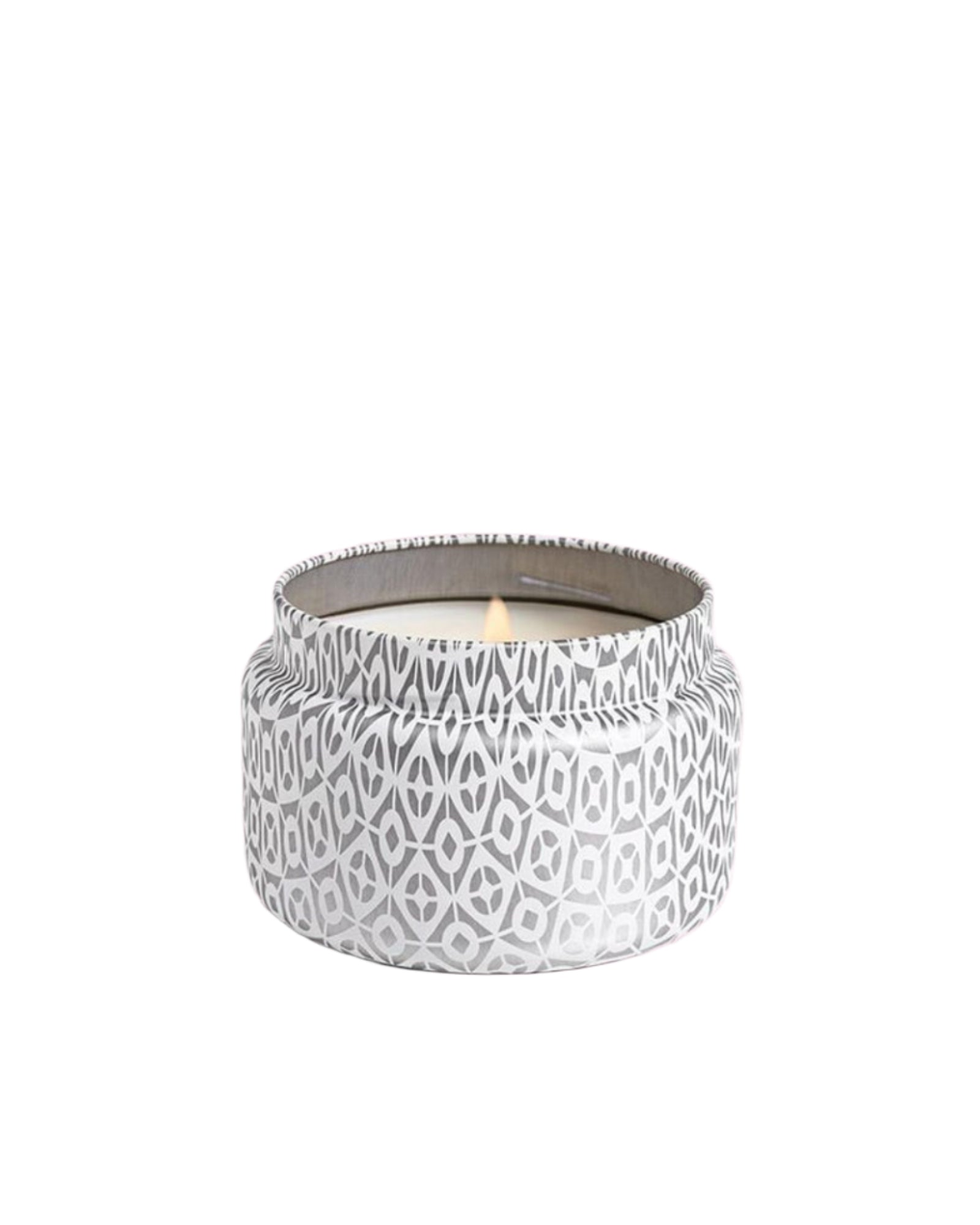 Capri Blue | Volcano 8.5 oz, Travel White Printed Tin Candle - Pep & Punch
