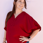 Carol V - Neck Top - Pep & Punch