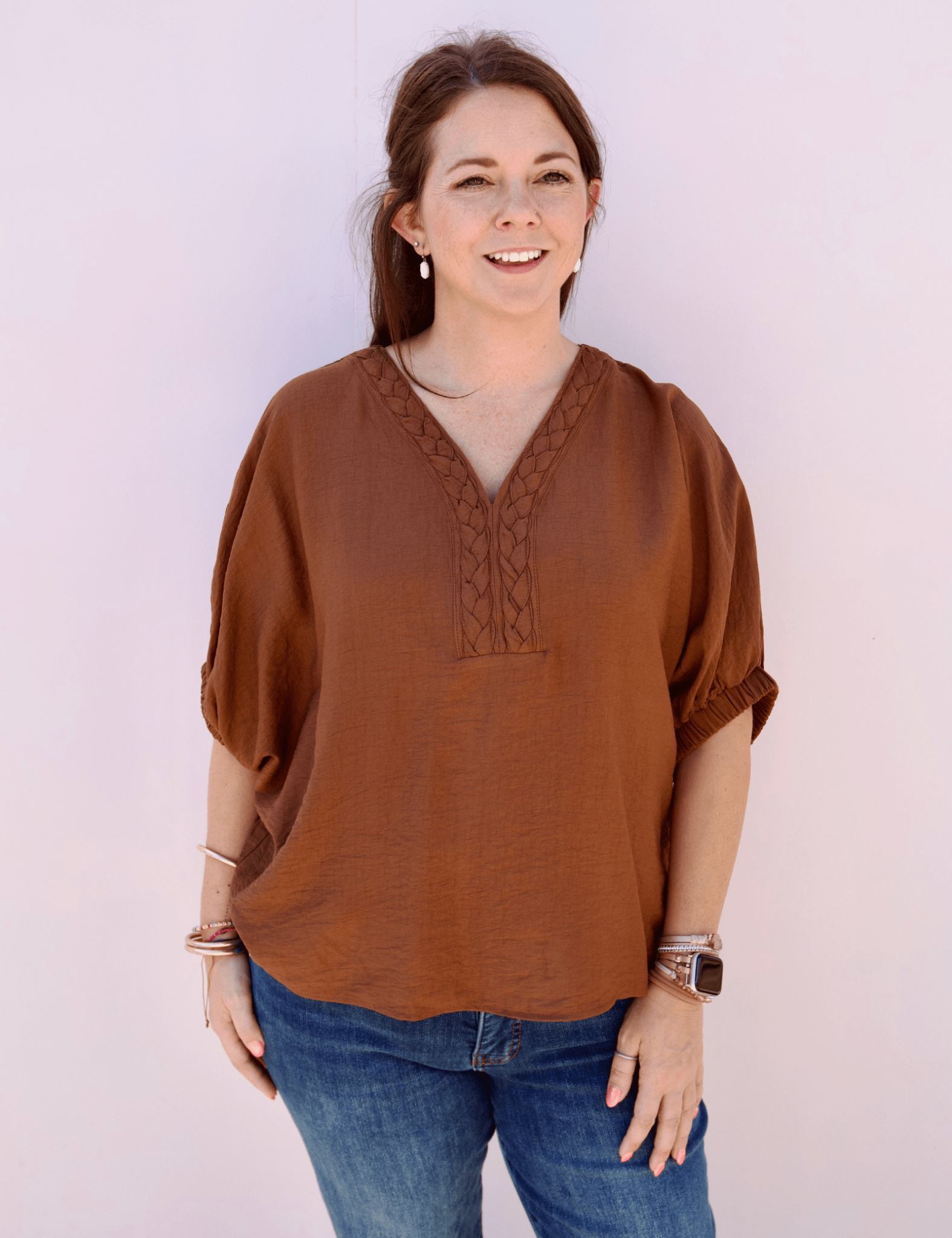 Carol V - Neck Top - Pep & Punch