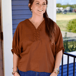 Carol V - Neck Top - Pep & Punch