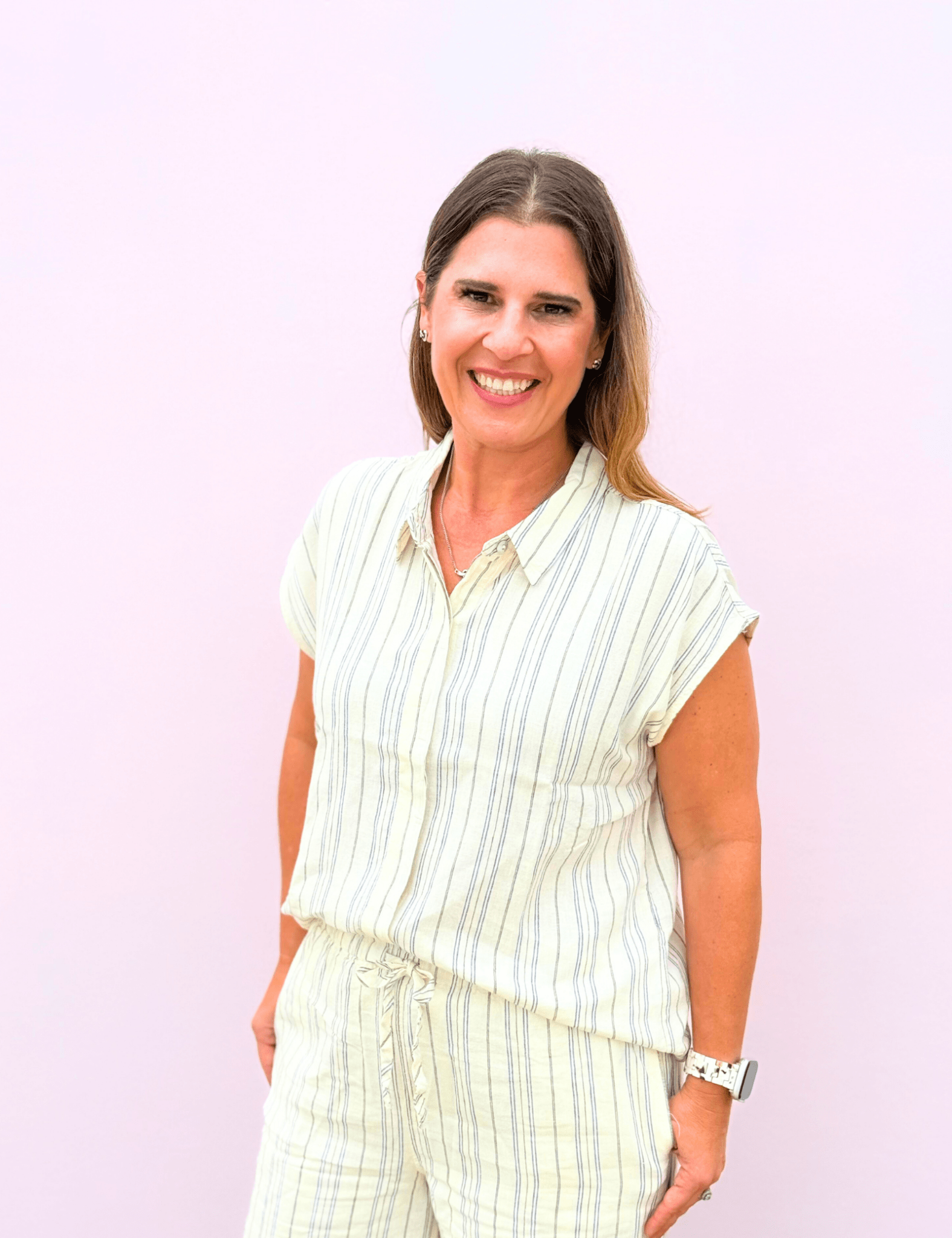 Charlotte Pin Stripped Shirt - Pep & Punch