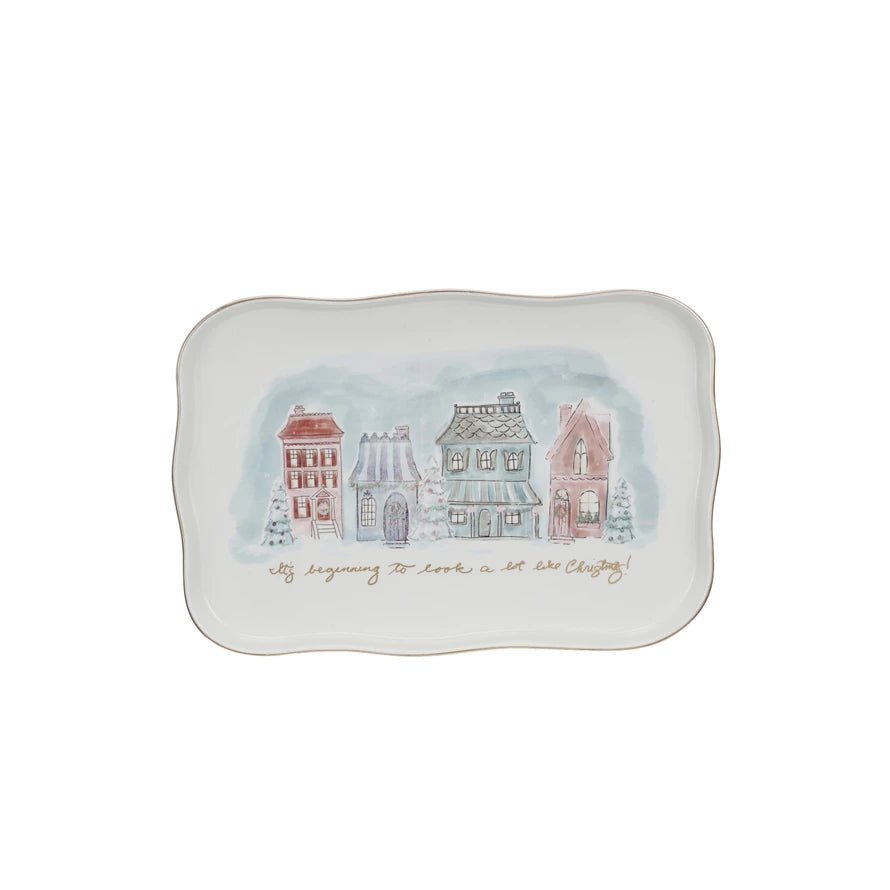 Christmas Village Platter - Pep & Punch