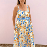 Citrus Mosaic Midi Dress - Pep & Punch