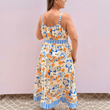 Citrus Mosaic Midi Dress - Pep & Punch