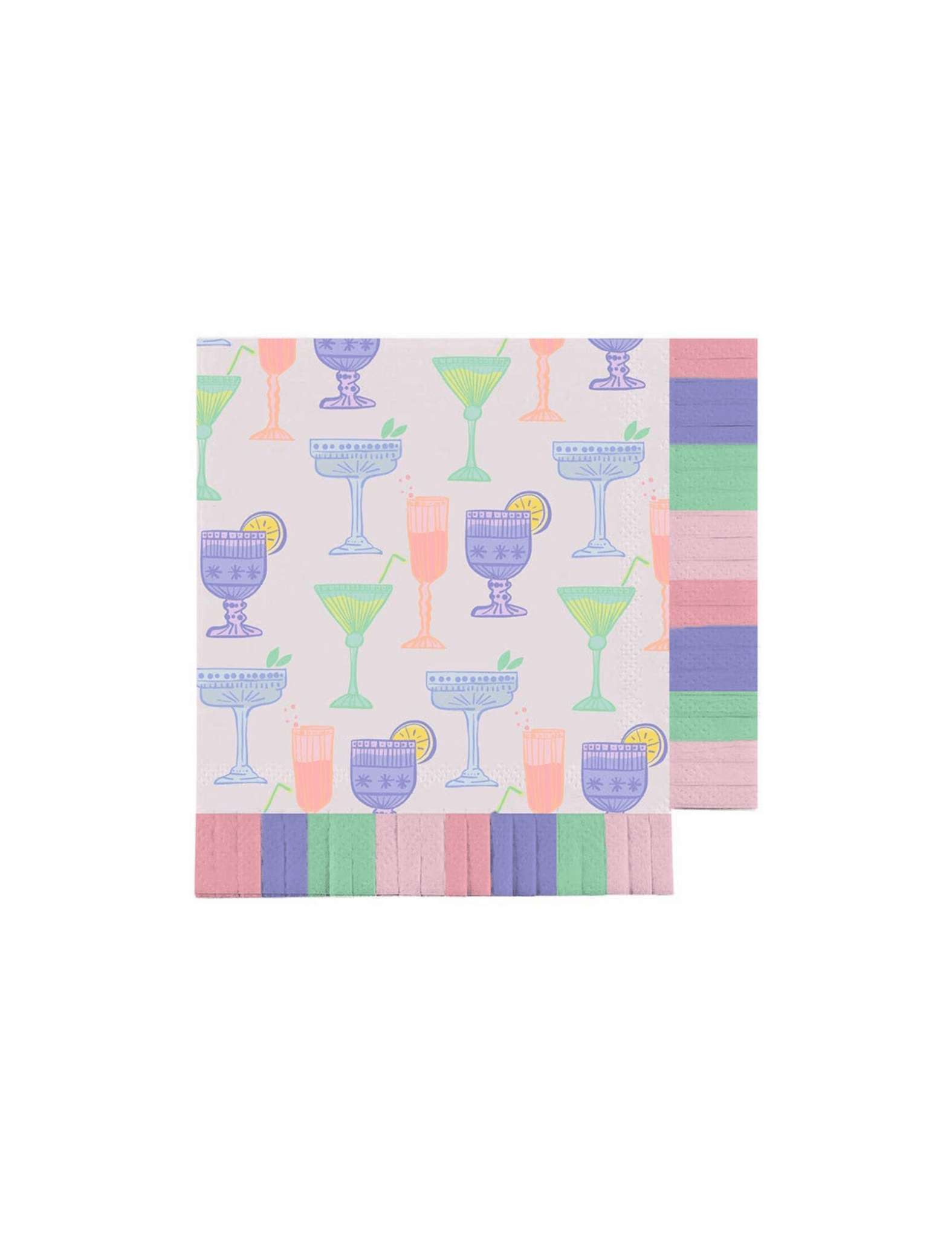 Cocktails Fringe Napkins - Pep & Punch