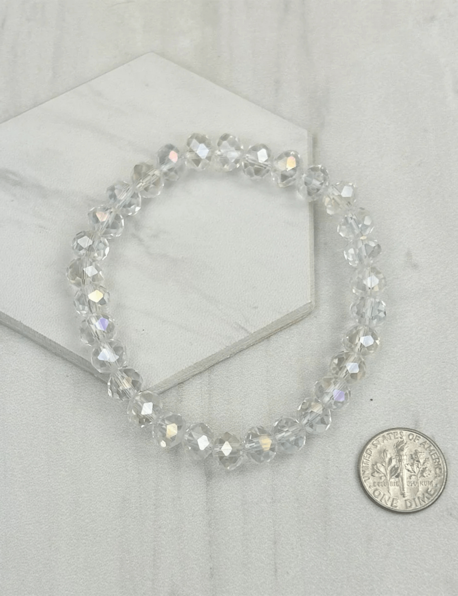 Crystal Beads Stretch Bracelet - Pep & Punch