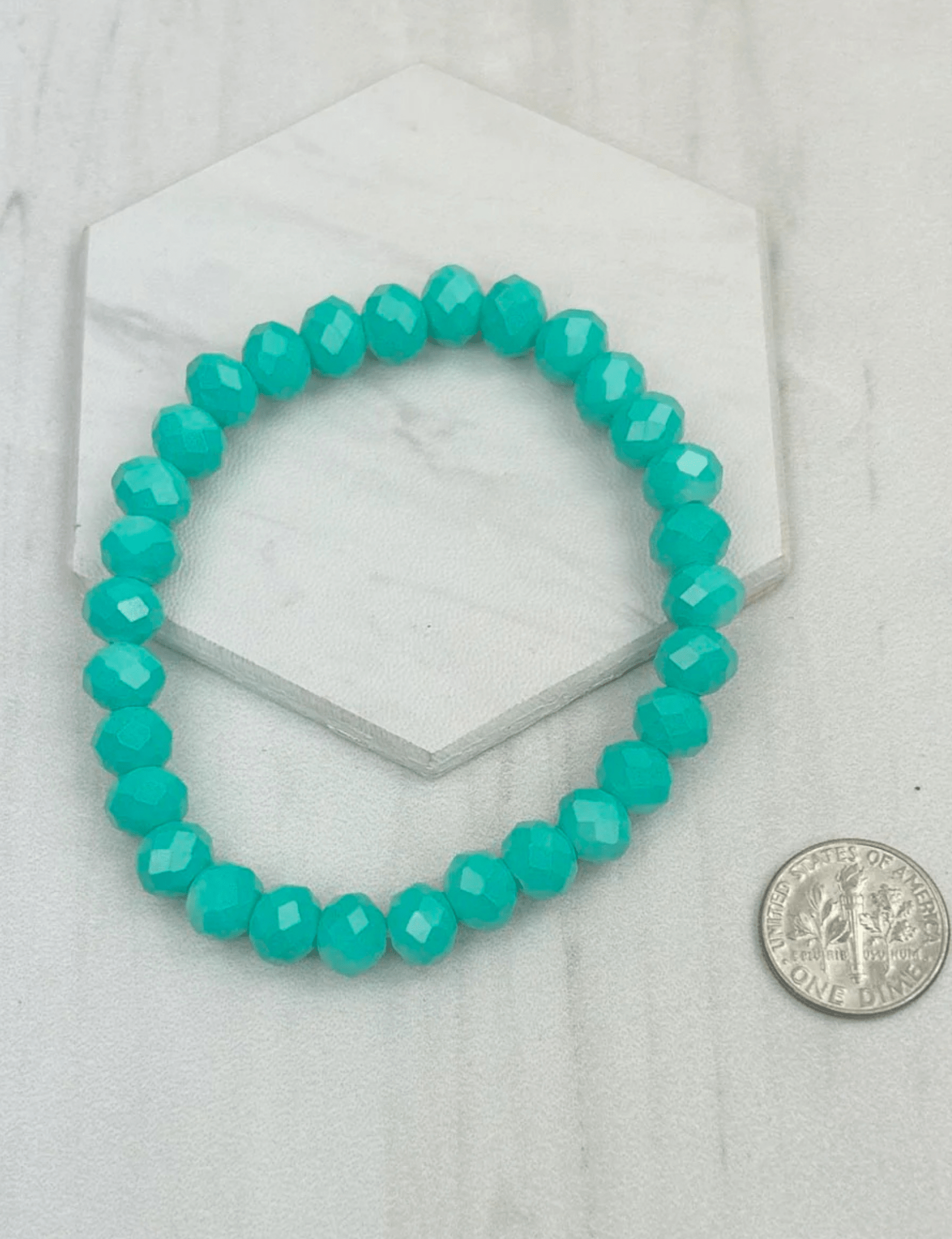 Crystal Beads Stretch Bracelet - Pep & Punch