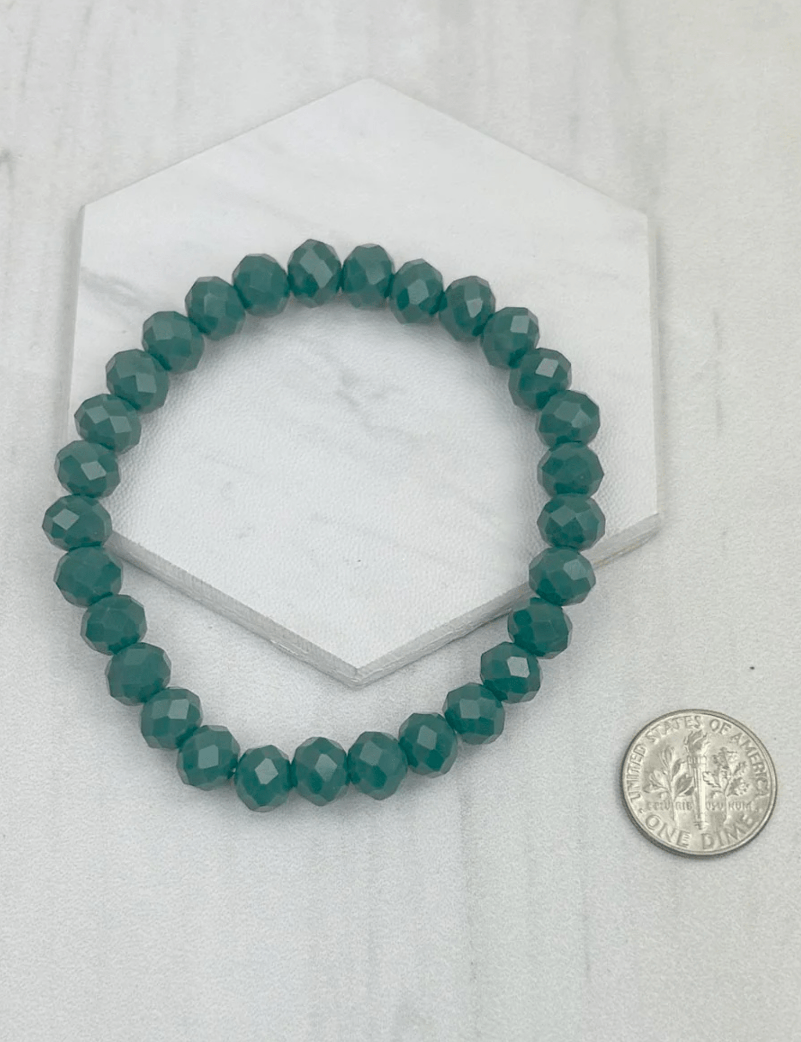 Crystal Beads Stretch Bracelet - Pep & Punch