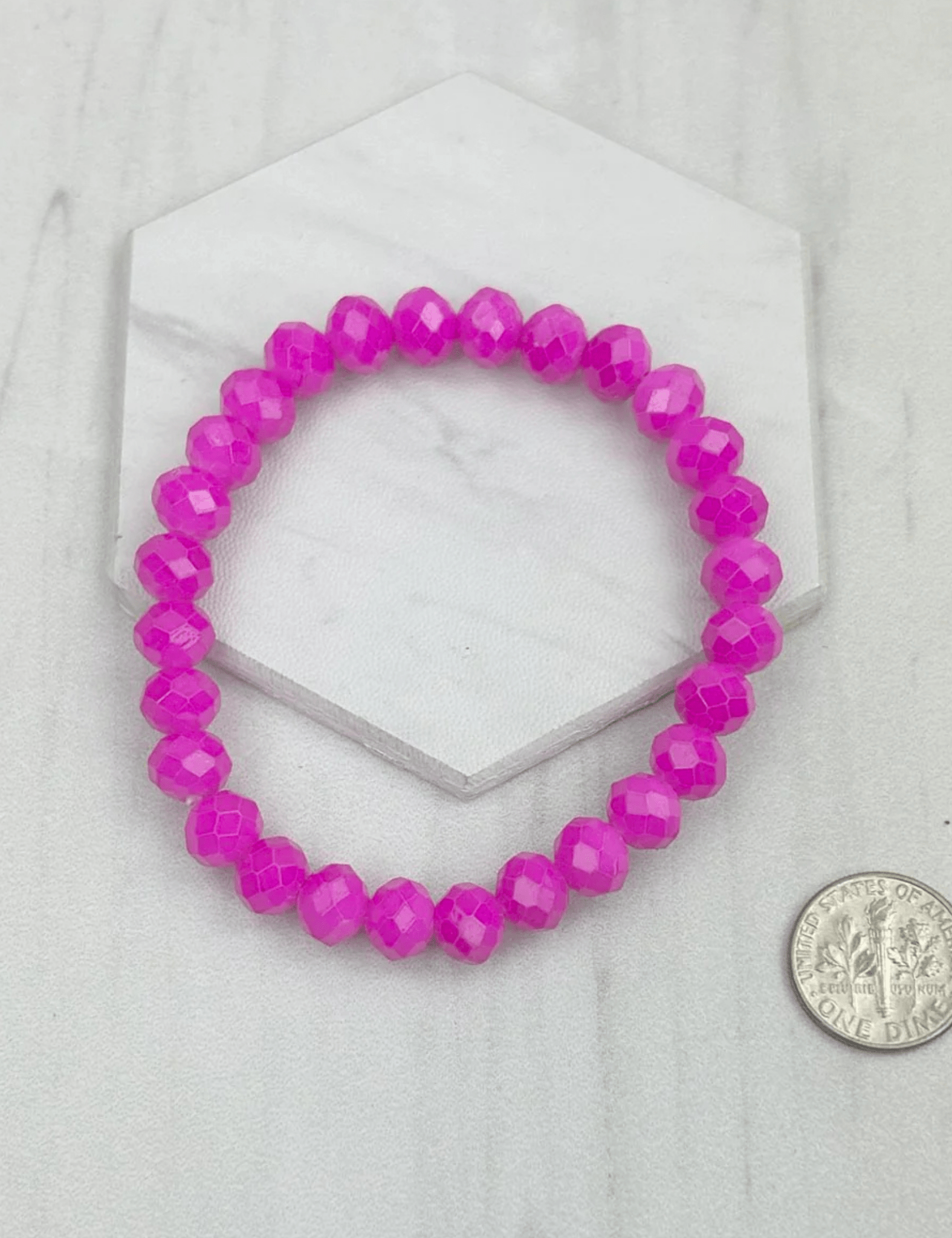 Crystal Beads Stretch Bracelet - Pep & Punch