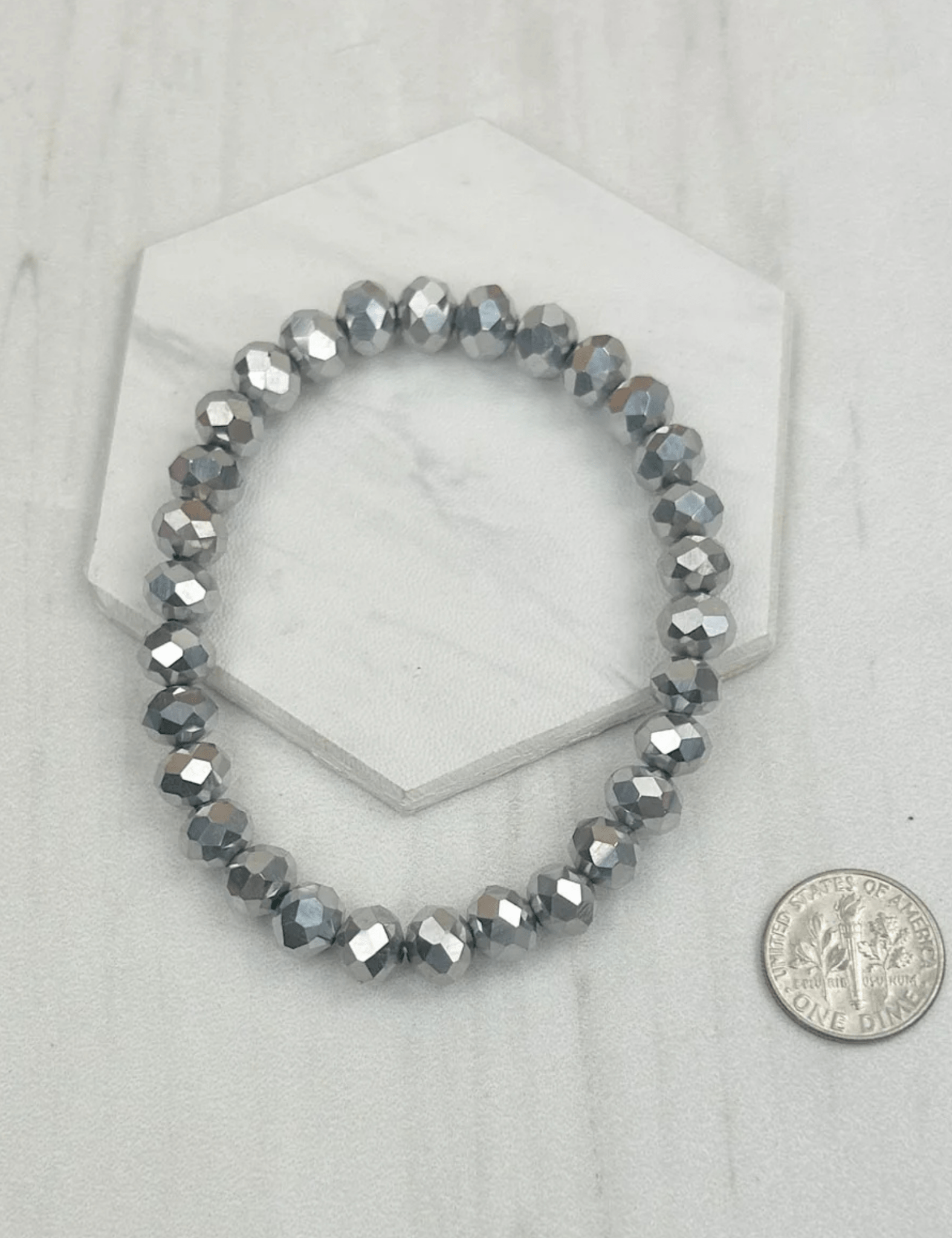 Crystal Beads Stretch Bracelet - Pep & Punch