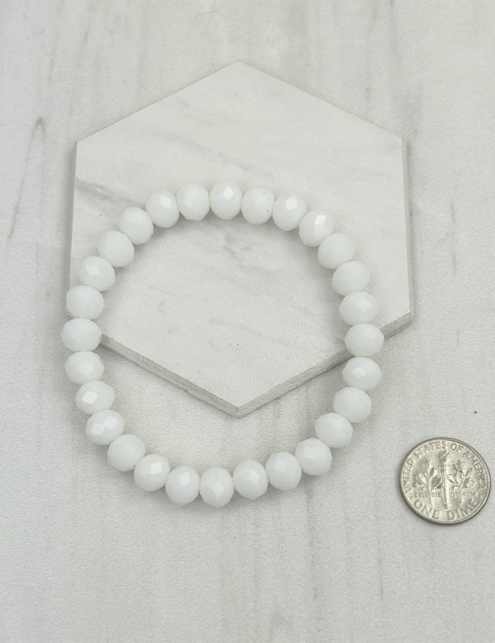 Crystal Beads Stretch Bracelet - Pep & Punch