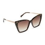 DIFF EYEWEAR | Becky II Glitter Tortoise + Brown Sunglasses - Pep & Punch