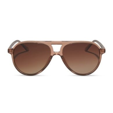 DIFF EYEWEAR |Tosca II Cafe Ole + Brown Gradient Polarized Sunglasses - Pep & Punch
