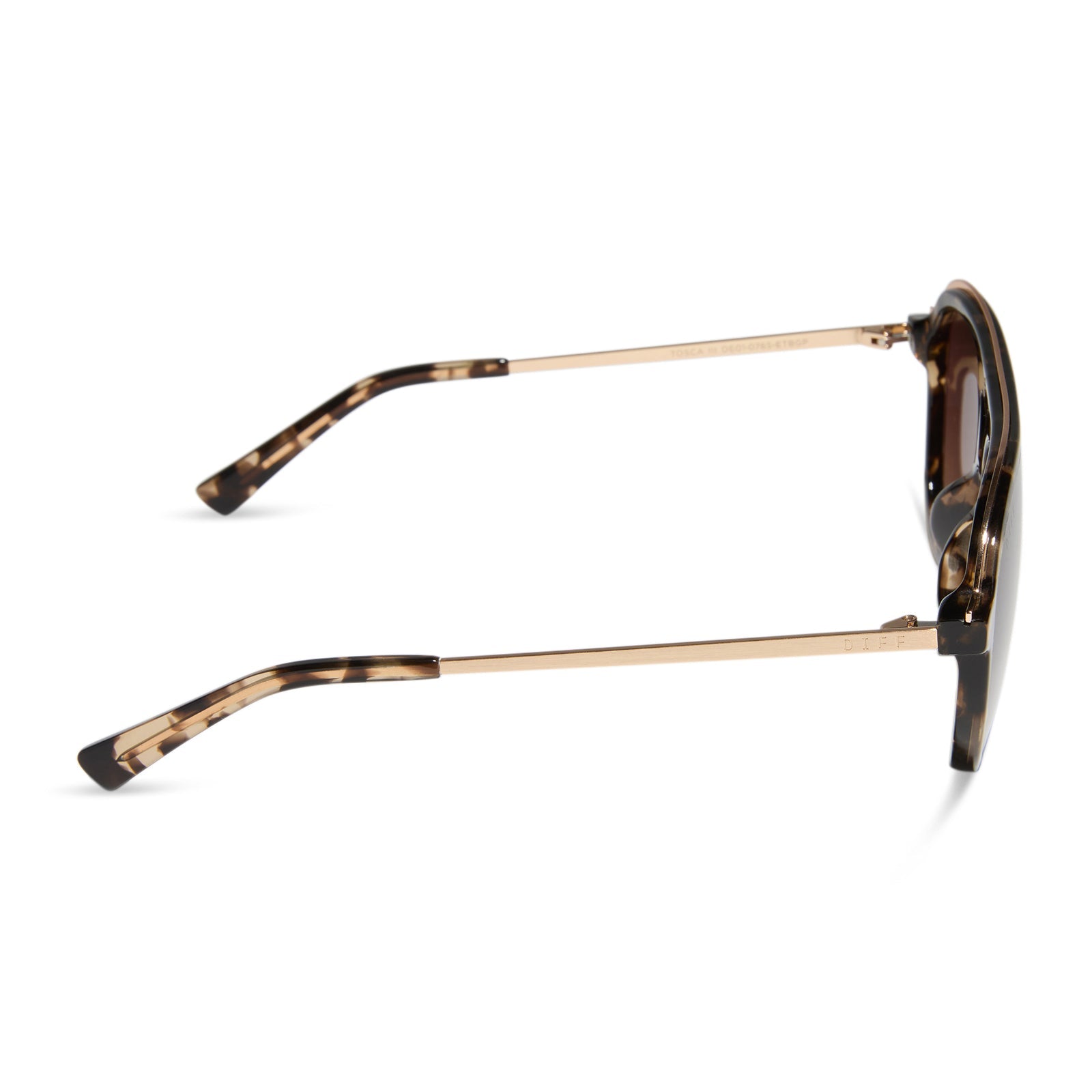 DIFF EYEWEAR | Tosca III Espresso Tort + Brown Gradient Sunglasses - Pep & Punch