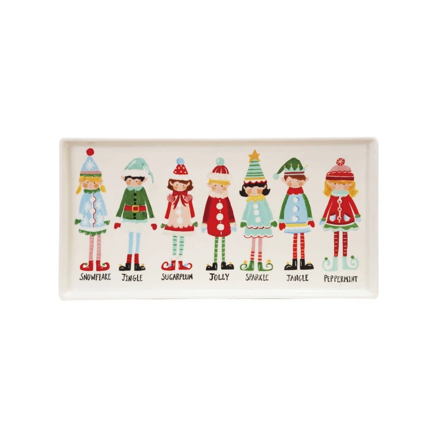 Elves Stoneware Platter - Pep & Punch