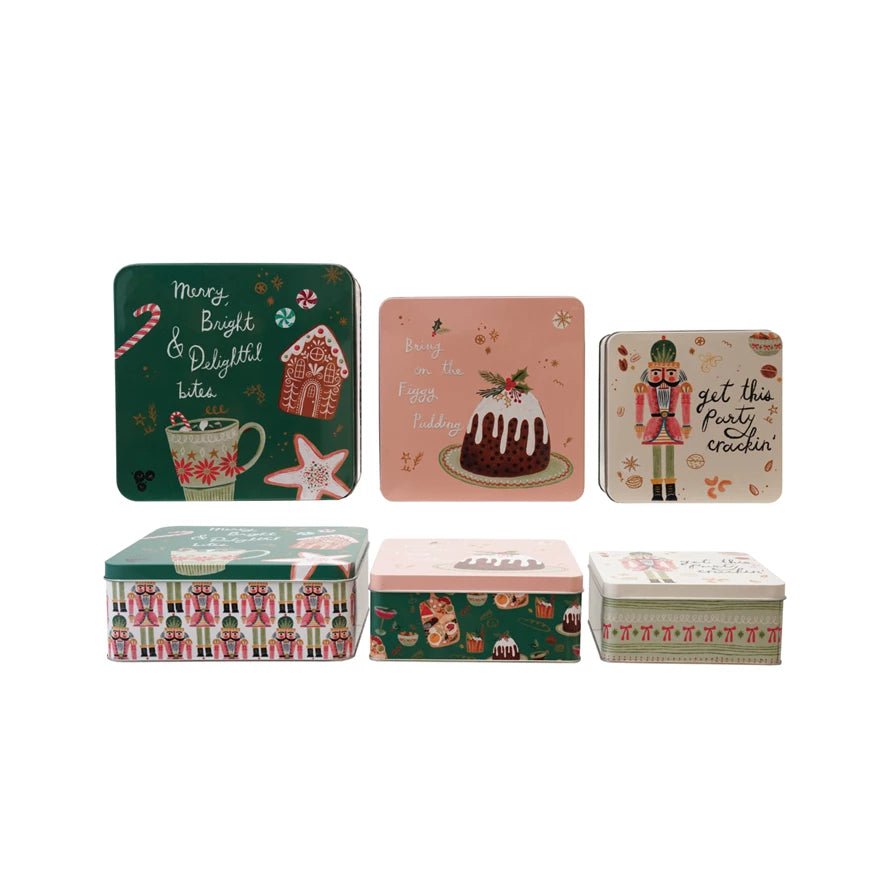 Embossed Holiday Tin Set - Pep & Punch