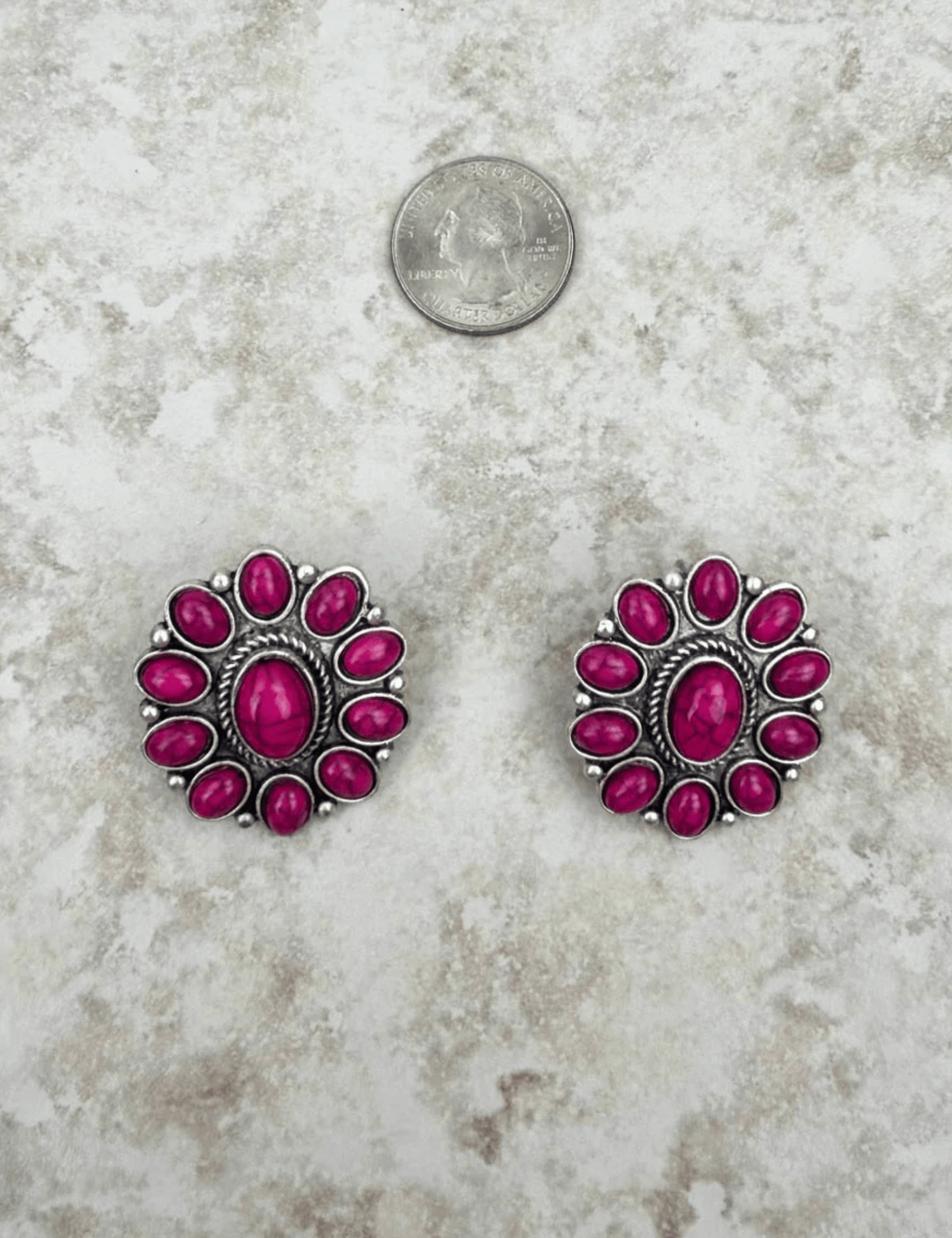 Floral Concho Post Earring - Pep & Punch