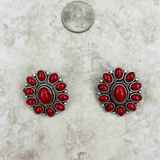 Floral Concho Post Earring - Pep & Punch