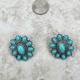 Floral Concho Post Earring - Pep & Punch