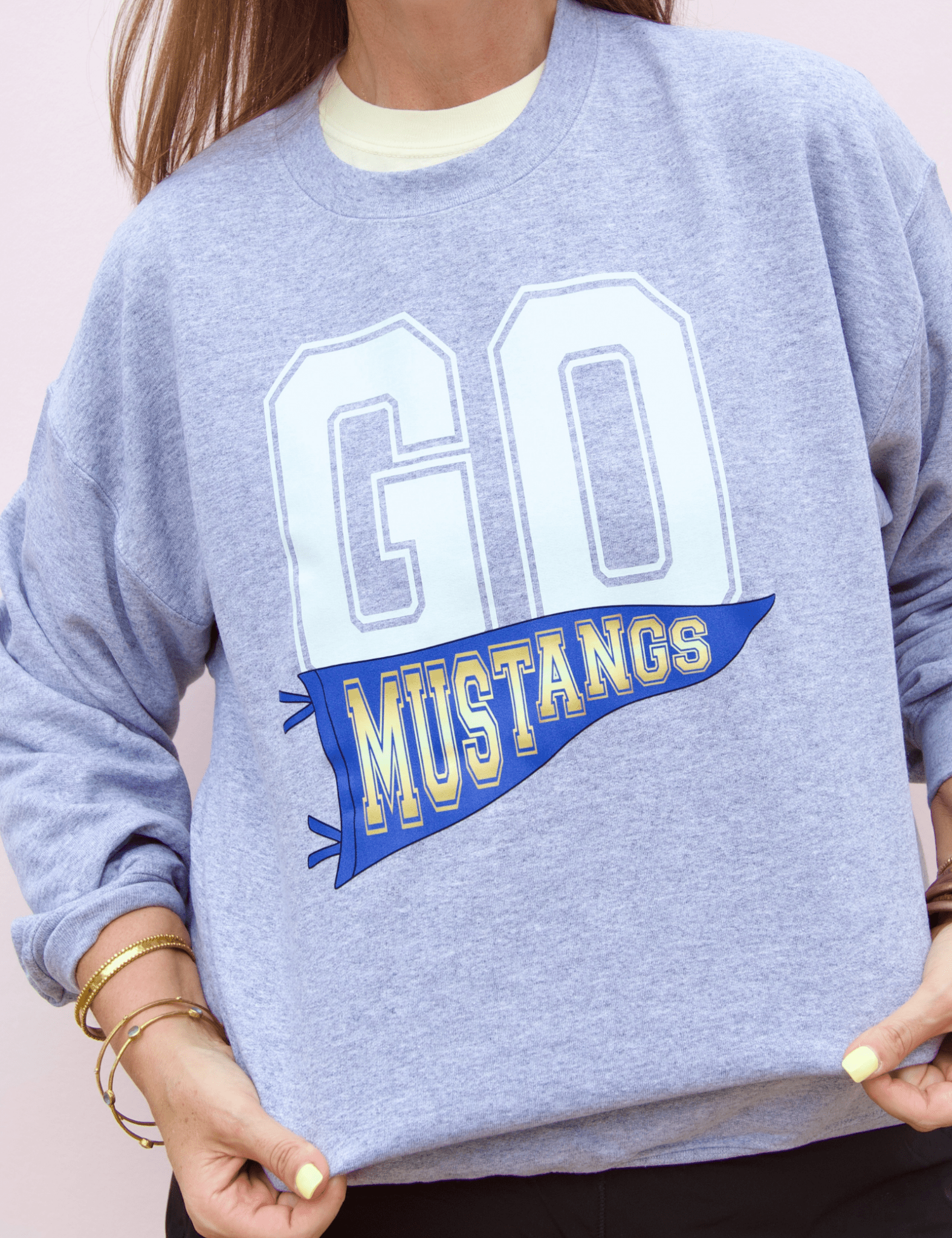 Go Mustangs Sweatshirt - Pep & Punch