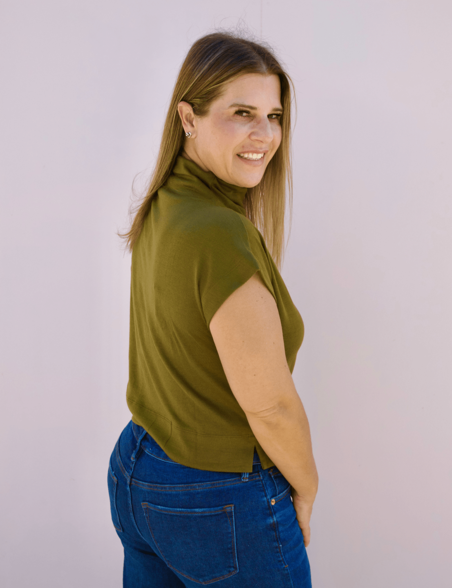 Guinevere Mock Neck Top - Pep & Punch