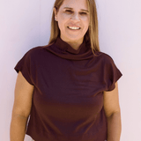 Guinevere Mock Neck Top - Pep & Punch