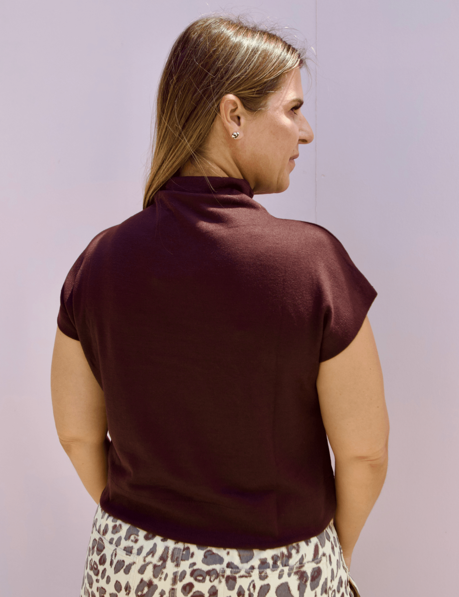 Guinevere Mock Neck Top - Pep & Punch