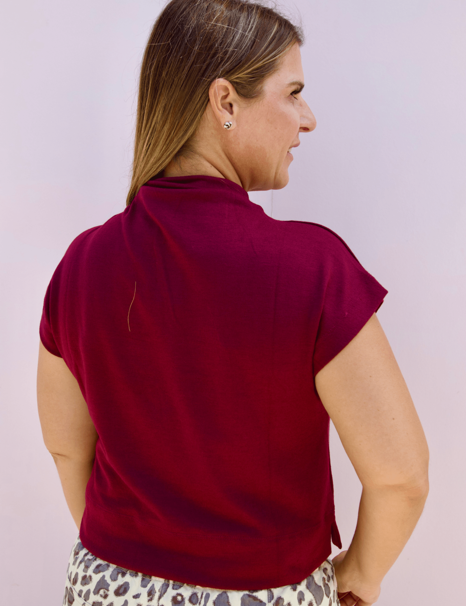 Guinevere Mock Neck Top - Pep & Punch