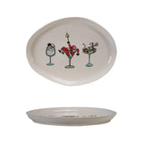 Holiday Tipsy Stoneware Platter - Pep & Punch