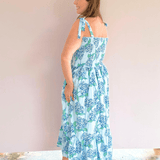 Hydrangea Stem Midi Dress - Pep & Punch